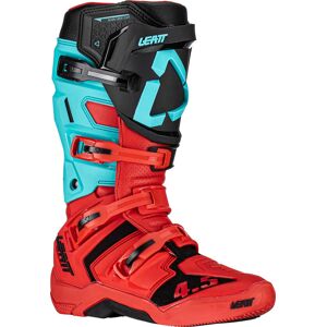 Leatt 4.5 Motocross Stiefel - Schwarz Rot Blau - 45 46 - unisex