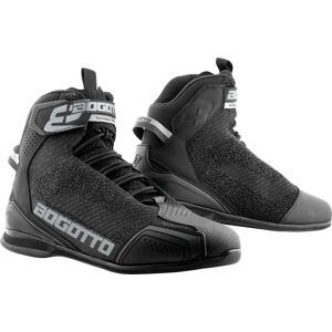 Bogotto Tokyo perforierte Motorrad Schuhe - Schwarz - 36 - unisex