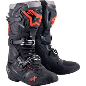 Alpinestars Tech 10 S23, Stiefel Schwarz/Neon-Rot 7 US male