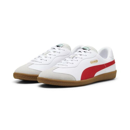 Fußballschuh PUMA "KING 21 IT Fußballschuhe Erwachsene" Gr. 43, rot (white red) Schuhe Fußballschuhe