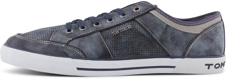 TOM TAILOR Herren Sneaker im Muster-Mix, marine, Gr.45