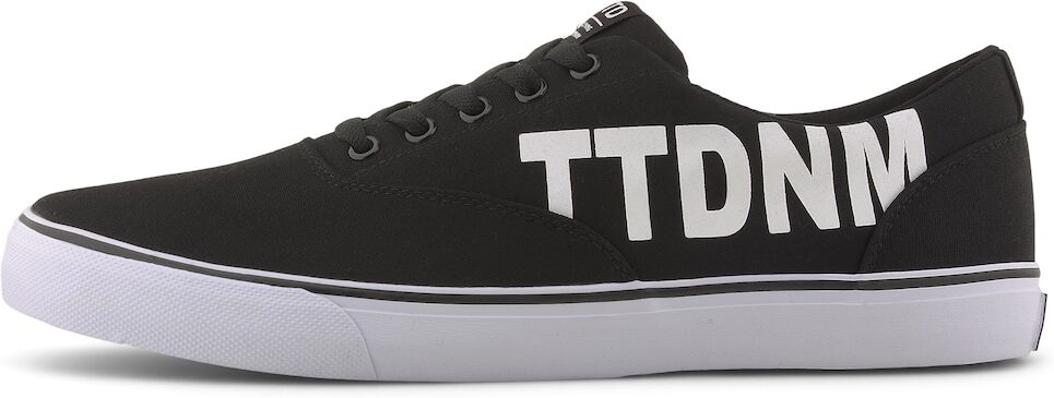 TOM TAILOR DENIM Herren Sneaker mit Logo-Print, schwarz, Gr.45