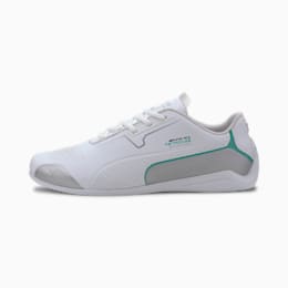 Puma Mercedes Drift Cat 8 Sneaker Schuhe   Mit Aucun   Weiß/Silber   Größe: 40.5