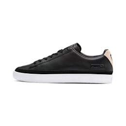 Puma Basket Trim Block Sneaker Schuhe   Mit Aucun   Gold/Schwarz/Weiß   Größe: 39