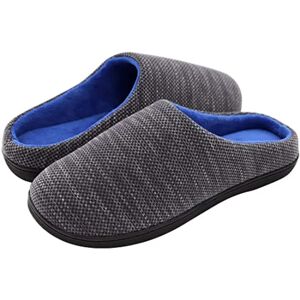 Efterår vinter coral fleece hjemmesko, Mænds Casual Slip On Slippe