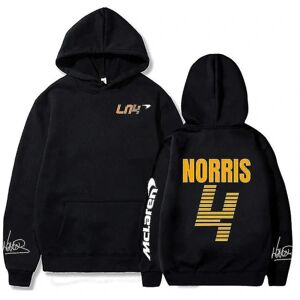 Mclaren F1 hættetrøje Lando Norris 4 bogstavs print Herre- og damesweatshirt Efterår/vinter Casual Fashion Street Stor hættetrøje,2,2 S