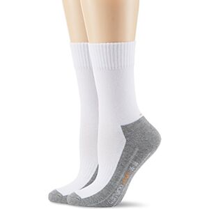 Camano Herren 5942 Sportsocken, Weiß (White 1), (Herstellergröße: 39/42) (2er Pack)