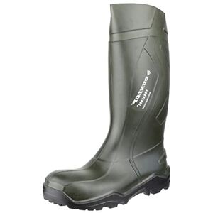 Dunlop C762933 S5 Purofort, unisex adult long shaft Wellington boots (C762933 S5 Purofort+ Groen 45) Dark green black, size: 45 EU