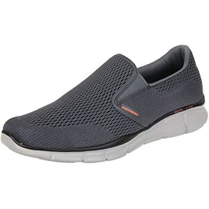 Skechers Men's Equalizer Double Play Moccasin Charcoal/Orange Grey 42 EU