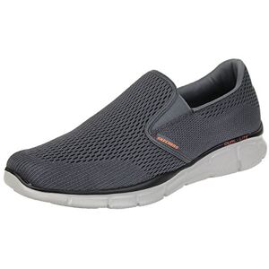 Skechers Men's Equalizer Double Play Moccasin Charcoal/Orange Grey 41 EU