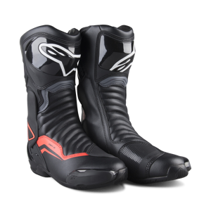 Alpinestars MC-Støvler  SMX-6 V2, Sort/Grå/Neonrød  XL