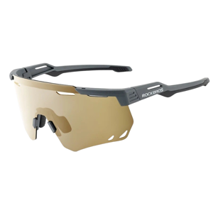 Rockbros Polarized Cykelbriller, Grey - Mand - Grå