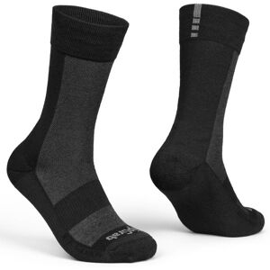 Gripgrab High Winter Sock Cykelstrømper, Black, (41-44) - Mand - Grå / Sort