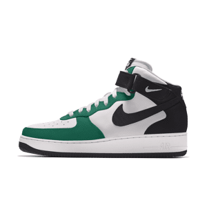 Custom Nike Air Force 1 Mid By You-sko til mænd - grøn grøn 47