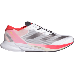 Adidas Men's Adizero Adios 8 Shoes Cloud White/Aurora Met./Solar Red 42 2/3, Cloud White/Aurora Met./Solar Red