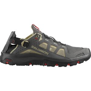 Salomon Men's Techamphibian 5 Pewter/Moth/Fiery Red 43 1/3, Pewter / Moth / Fiery Red