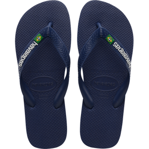 Havaianas Men's Brasil Logo Navy Blue 43/44, Navy Blue