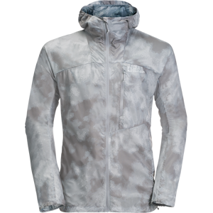 Jack Wolfskin Men's Prelight Windbreaker Silver Grey All Over XL, Silver Grey All Over