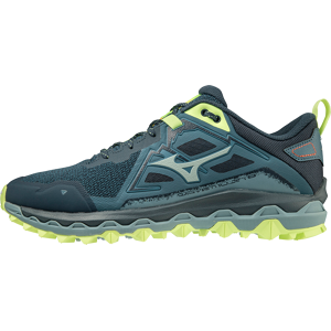 Mizuno Men's Wave Mujin 8 Tapestry/Misty Blue/Neo Lime 46, Tapestry/Misty Blue/Neo Lime