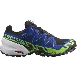 Salomon Unisex Spikecross 6 GORE-TEX Black/Surf The Web/Green Gecko 42 2/3, Black/Surf The Web/Green Gecko