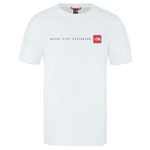 The North Face Mens Never Stop Exploring Tee, White / Red 43