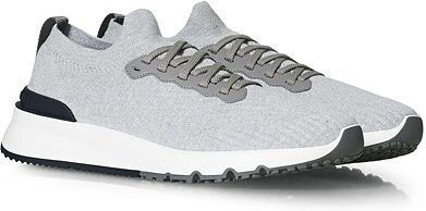 Brunello Cucinelli Mesh Running Sneaker Light Grey men 43 Grå