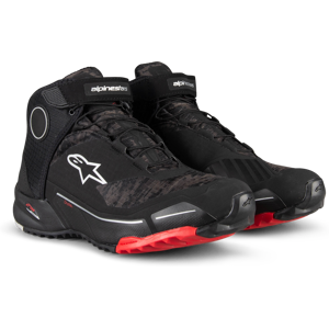 Alpinestars Zapatillas de Moto  CR-X Drystar Negro-Camuflaje-Rojo