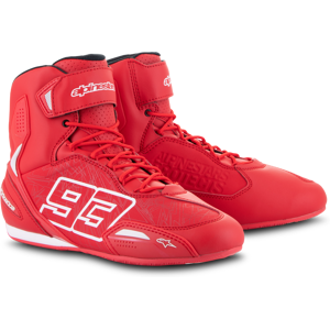 Alpinestars Zapatillas de Moto  Austin Riding Rojo Brillante-Blanco