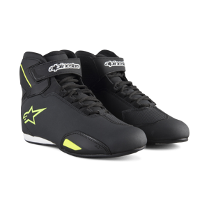 Alpinestars Zapatillas de Moto  Sector Negro-Amarillo Fluo