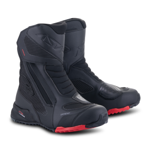 Alpinestars Botas de Moto  RT-7 Drystar Negro-Rojo