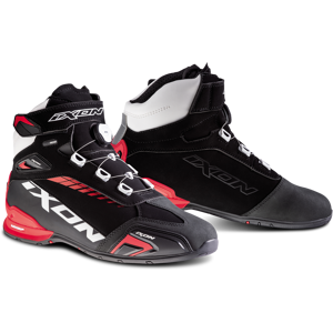 Ixon Botas de Moto  Bull WP Negro-Blanco-Rojo