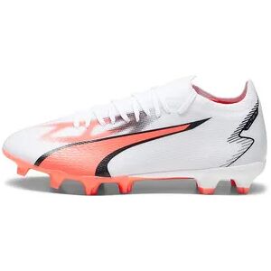 Puma ULTRA MATCH FG/AG - Botas de fÃºtbol con tacos moldeados hombre white/puma black/fire orchid