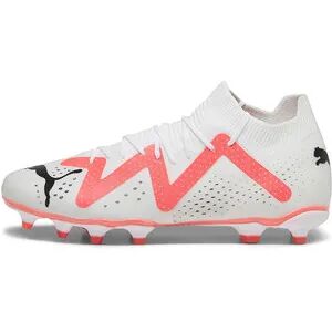 Puma FUTURE MATCH FG/AG - Botas de fÃºtbol con tacos moldeados hombre white/puma black/fire orchid