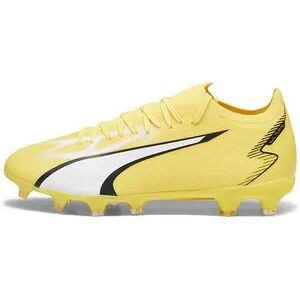 Puma ULTRA MATCH FG/AG - Botas de fÃºtbol con tacos moldeados hombre yellow blaze/puma white/puma black