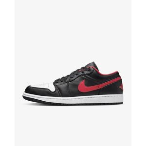 Zapatillas Nike Air Jordan 1 Low  Negro y Rojo Hombre - 553558-063