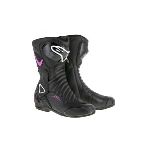 Botas Carretera Alpinestars Stella Smx-6 V2 Negro Fucsia Blanco