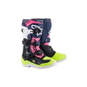 Botas Alpinestars Infantil Tech 3S Negro Azul Rosa  2014018-1176