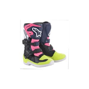 Botas Alpinestars Infantil Tech 3S Kids Negro Azul Rosa  2014518-1176