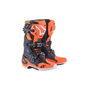 Botas Alpinestars Tech 10 Gris Naranja Fluor  2010020