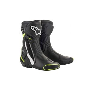 Botas Alpinestars Smx Plus V2 Boots Negro Blanco Amarillo Fluor  2221019-125