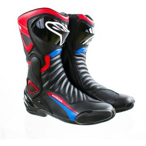 Botas Alpinestars Smx-6 V2 Honda Negro Rojo Azul  2223320-183