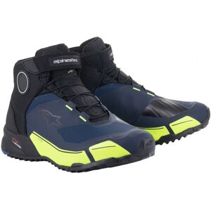 Zapatillas Alpinestars Cr-X Drystar Riding Negro Azul Amarillo Fluor  2611820-17