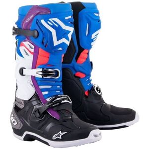 Botas Alpinestars Tech 10 Supervented Negro Azul Blanco  2010520-1792