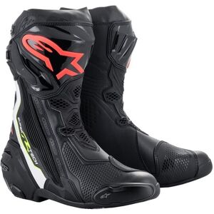 Botas Alpinestars Supertech R Negro Blanco Rojo Amarillo  2220021-1236