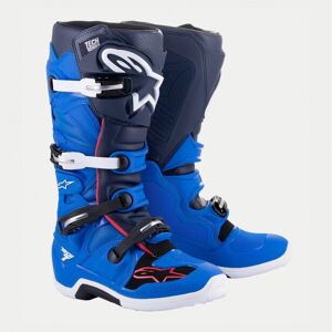 Botas Alpinestars Tech 7 Azul Rojo Brillo  2012014-7058