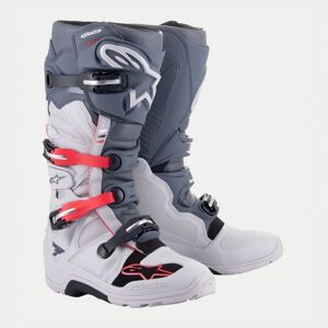 Botas Alpinestars Tech 7 Enduro Gris Rojo Brillo  2012114-9204