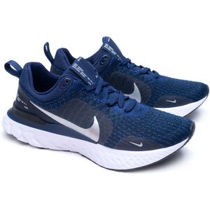 Nike - Zapatilla de running React Infinity Run Fk 3, Unisex, College Navy-Mtlc Silver-Midnight Navy-Black, 7,5 USA