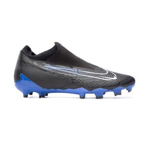 Nike - Bota de fútbol Phantom GX Academy DF FG/MG, Unisex, Black-Chrome-Hyper Royal, 13 USA