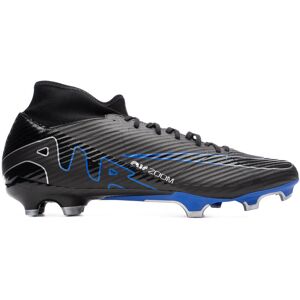 Nike - Bota de fútbol Air Zoom Mercurial Superfly 9 Academy FG/MG, Unisex, Black-Chrome-Hyper Royal, 12,5 USA