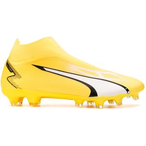 Puma - Bota de fútbol Ultra Match+ LL FG/AG, Unisex, Yellow Blaze-White-Black, 10 UK